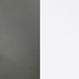 Mesa de escritorio Adam Blanco Artik (Blanco Mate) - Gris Antracita