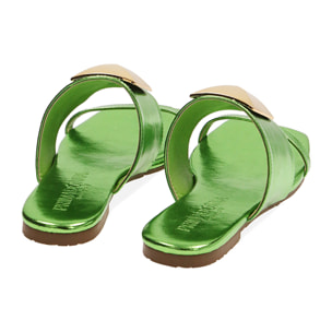 Chanclas laminadas verdes