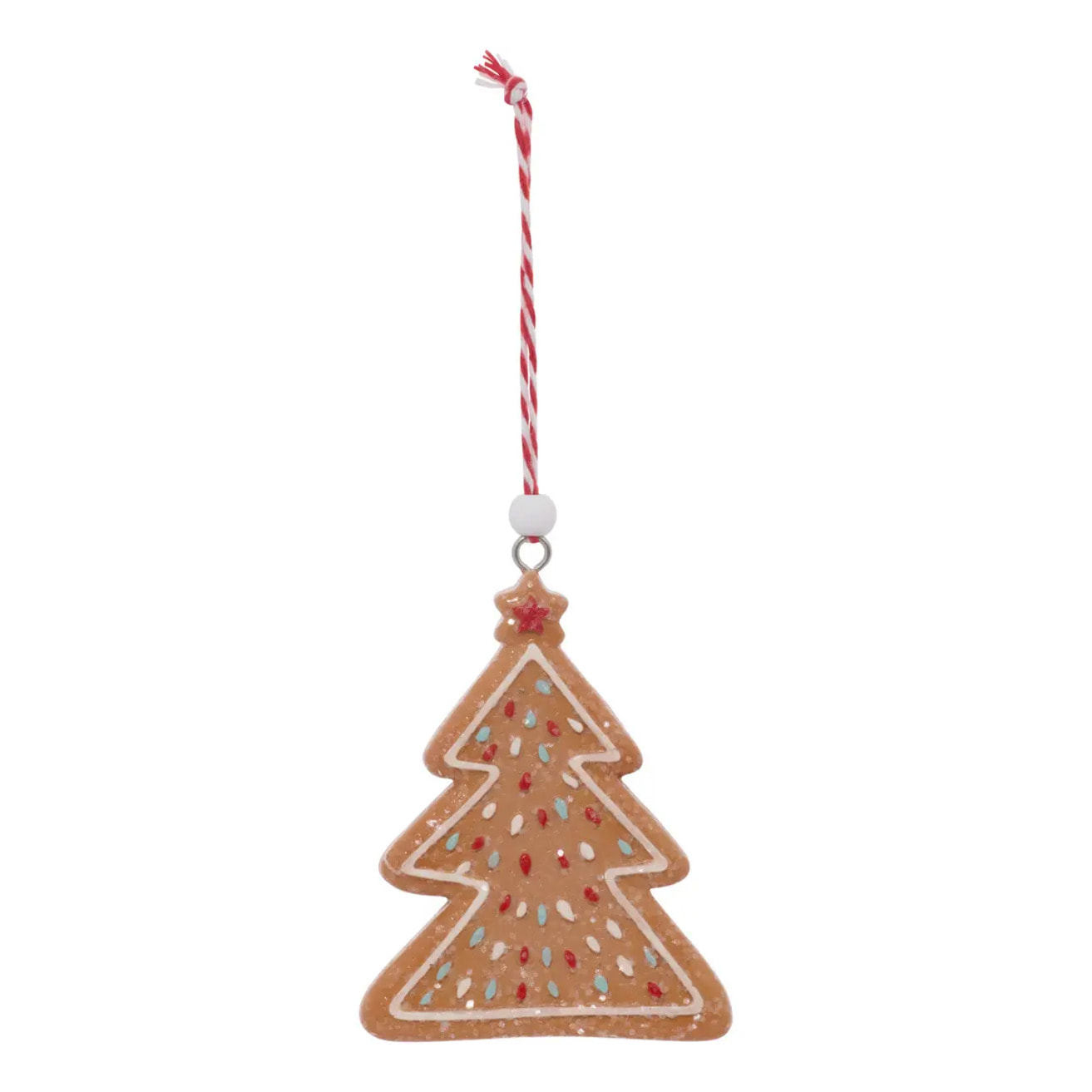 Lot de 3 suspensions de sapin biscuits en résine 8 cm