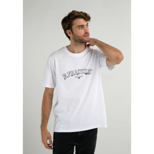 Camiseta Básica Varsity Paint T-Shirt en Blanco D.Franklin