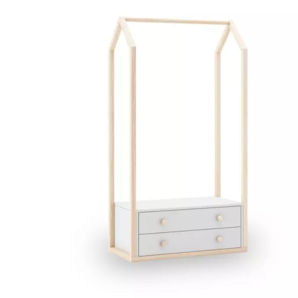 Perchero juvenil Misty Breeze Blanco - Oak Soft