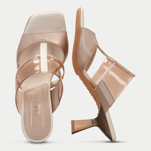 Sandalia Destalonada Danielle Piedra 6 cm