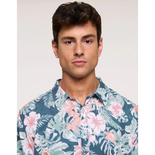 Camisa Manga Corta Azul - Hopper