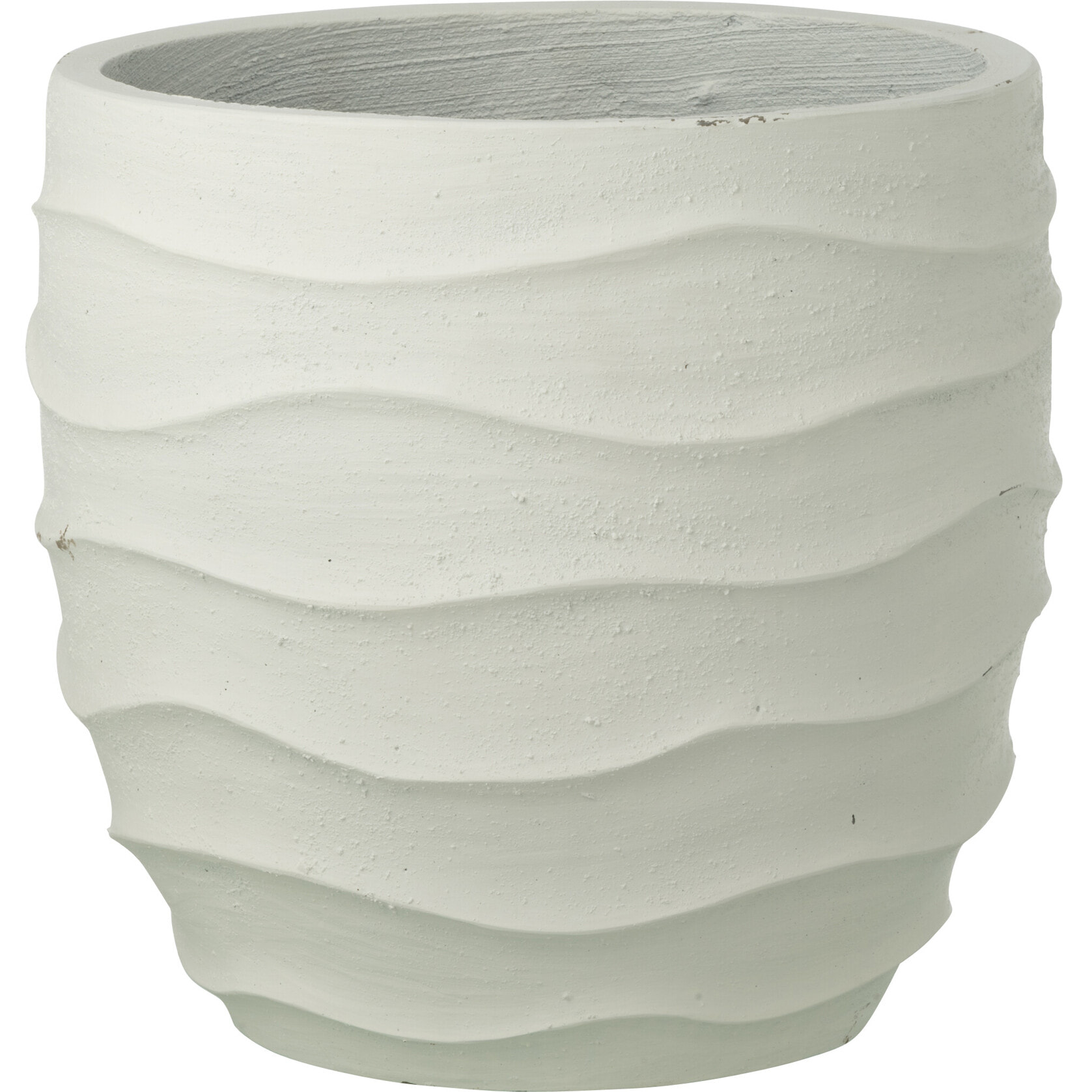 J-Line Cache-pot Vague + Extérieur Sable - blanc - large