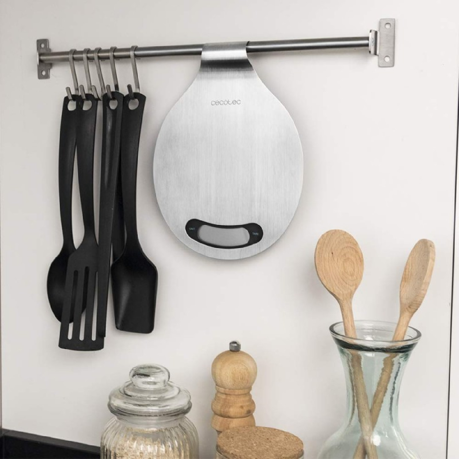 Cecotec Balance de Cuisine Cook Control 10400 Smart Healthy EasyHang. Acier inox