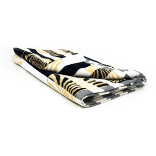 Telo Mare Spugna Jacquard Spiaggia Disegno Madre Perla