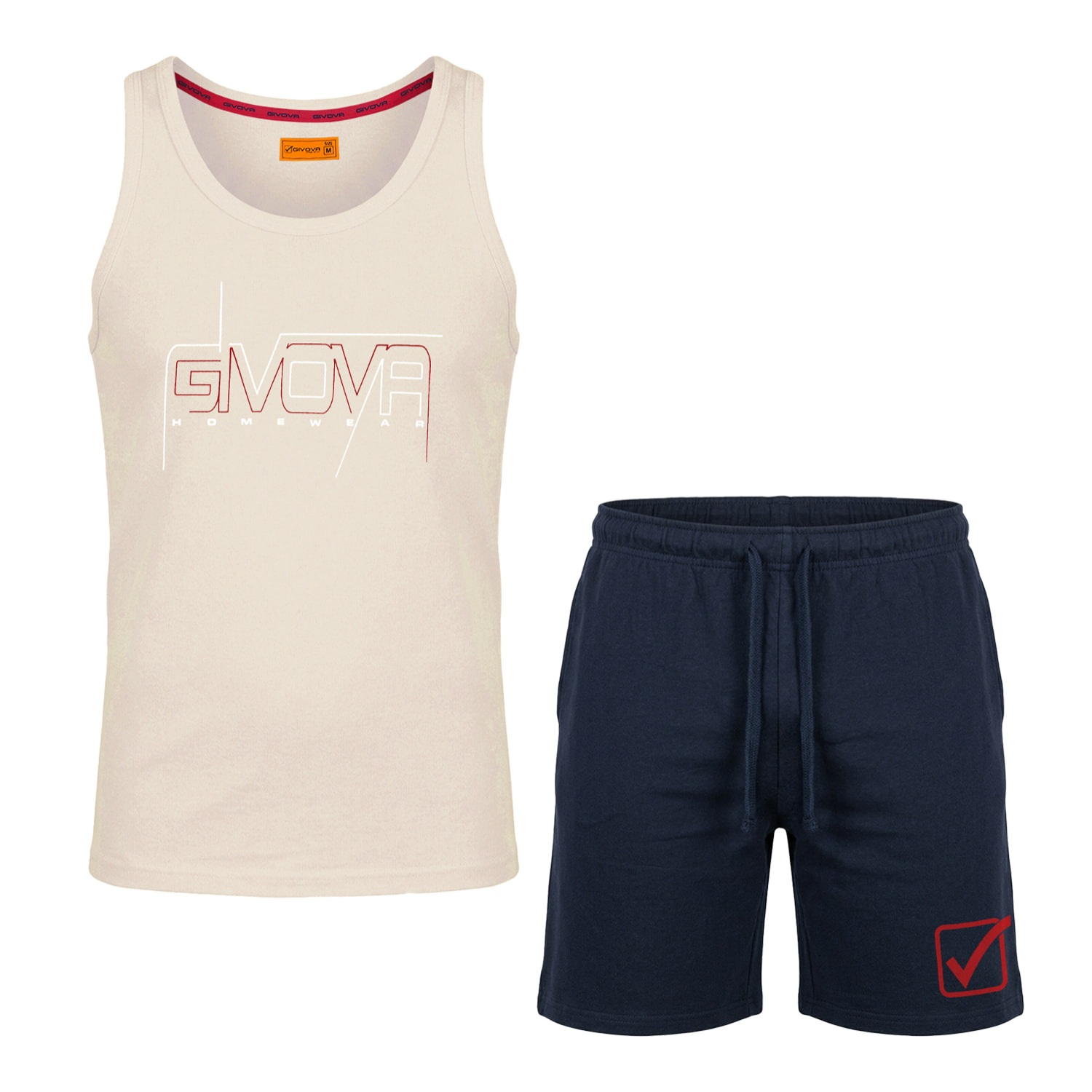 Completo Homewear Uomo Corto GIVOVA Cotone