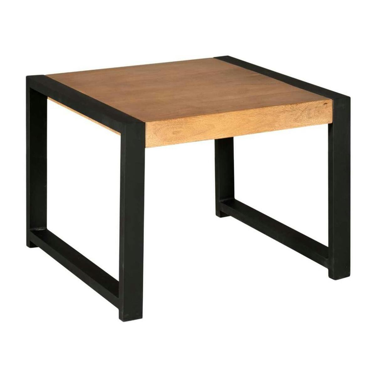 Bout de canapé bois métal MILORA