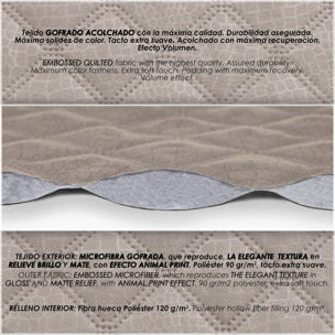 Cubre Sofá ACOLCHADO REVERSIBLE modelo JENNY