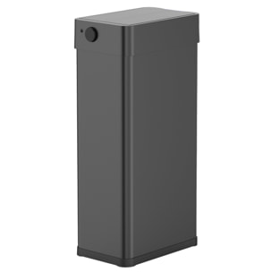 Poubelle automatique inox SILVERLAKE noir 90L