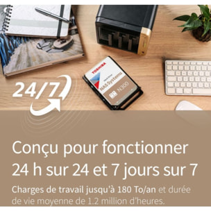 Disque dur interne TOSHIBA N300 4To NAS 512Mo