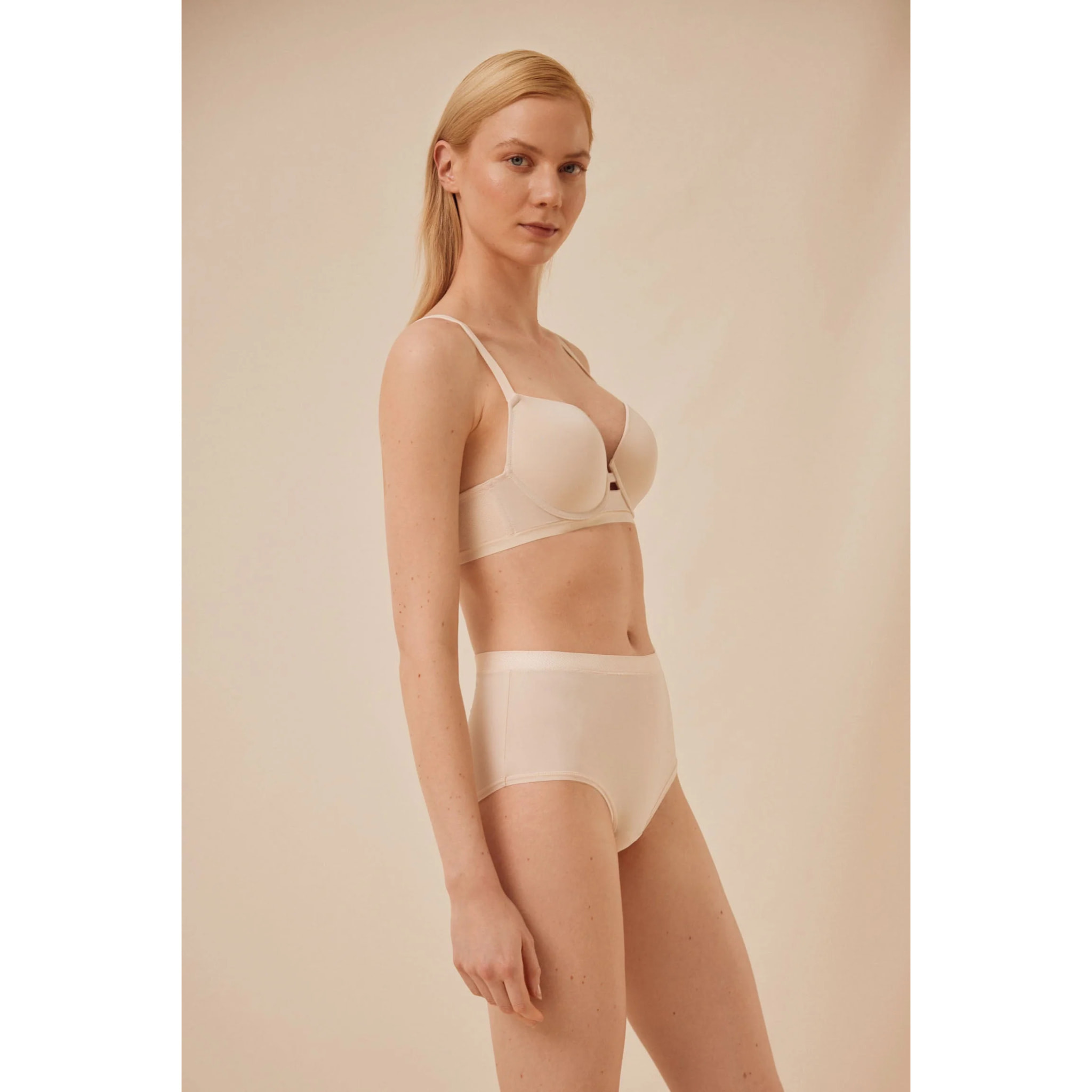 Slip avorio a vita alta