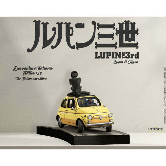 Lupin III L’avventura Italiana Statua Lupin e Jigen 1/18 Infinite Statue