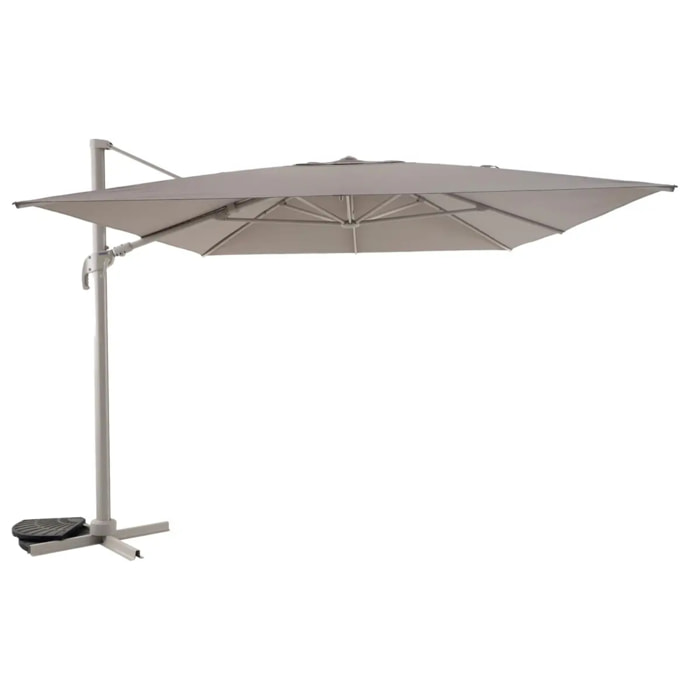 Parasol déporté "Melhia" lin 3x3m