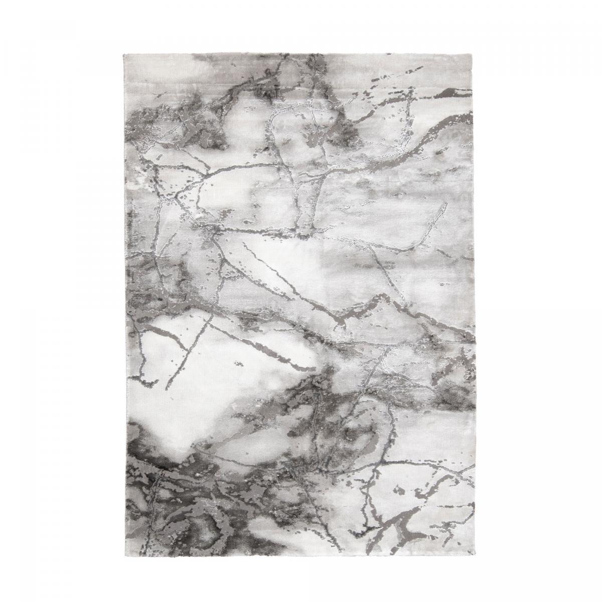 Tapis moderne TEba aux motifs abstraits gris