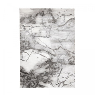 Tapis moderne TEba aux motifs abstraits gris
