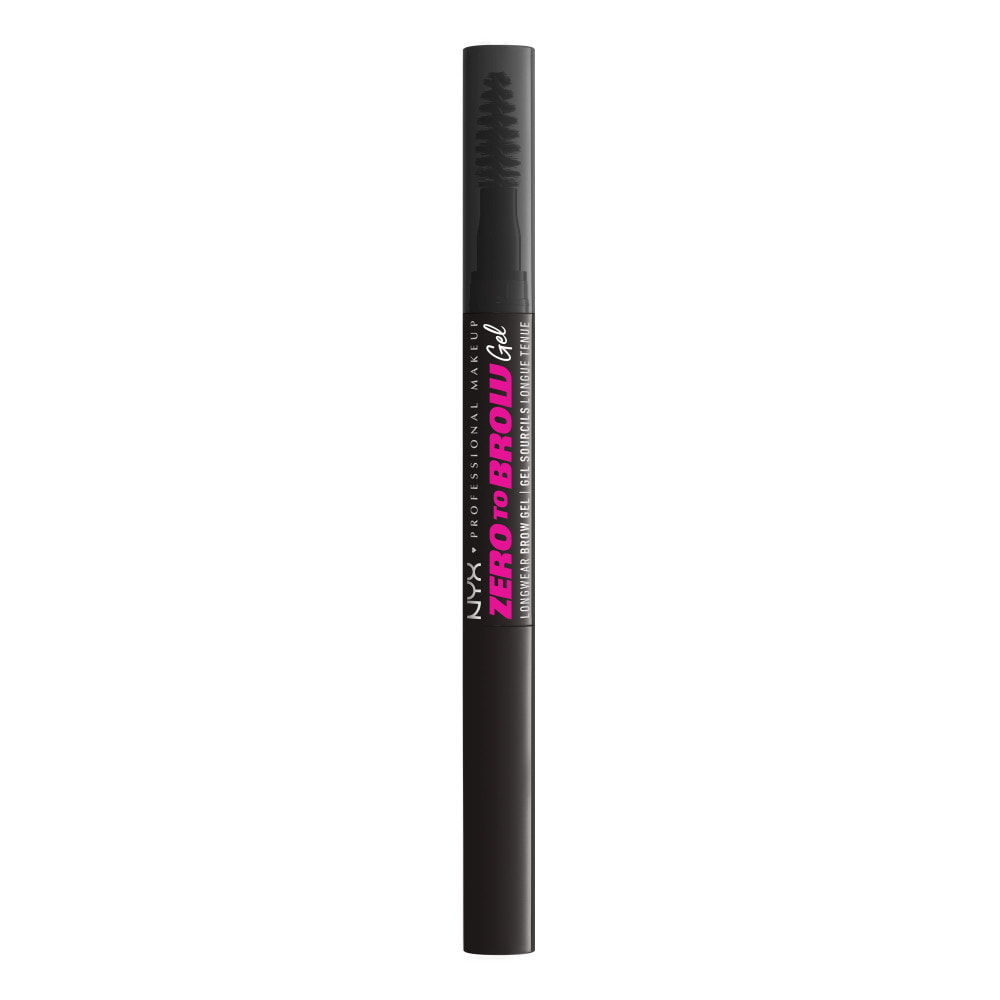 NYX Professional Makeup Gel à Sourcils Teinté Longue Tenue Zero To Brow Gel Black