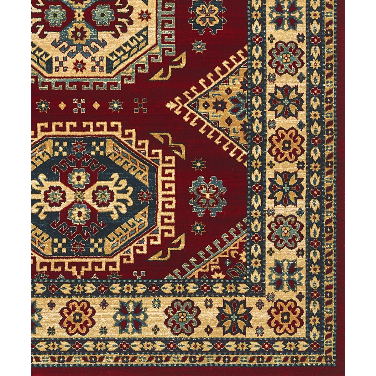 Tappeto Orientale Disegno Persiano Rosso