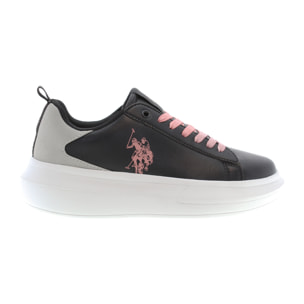 Sneakers U.S. Polo Assn. nero-rosa