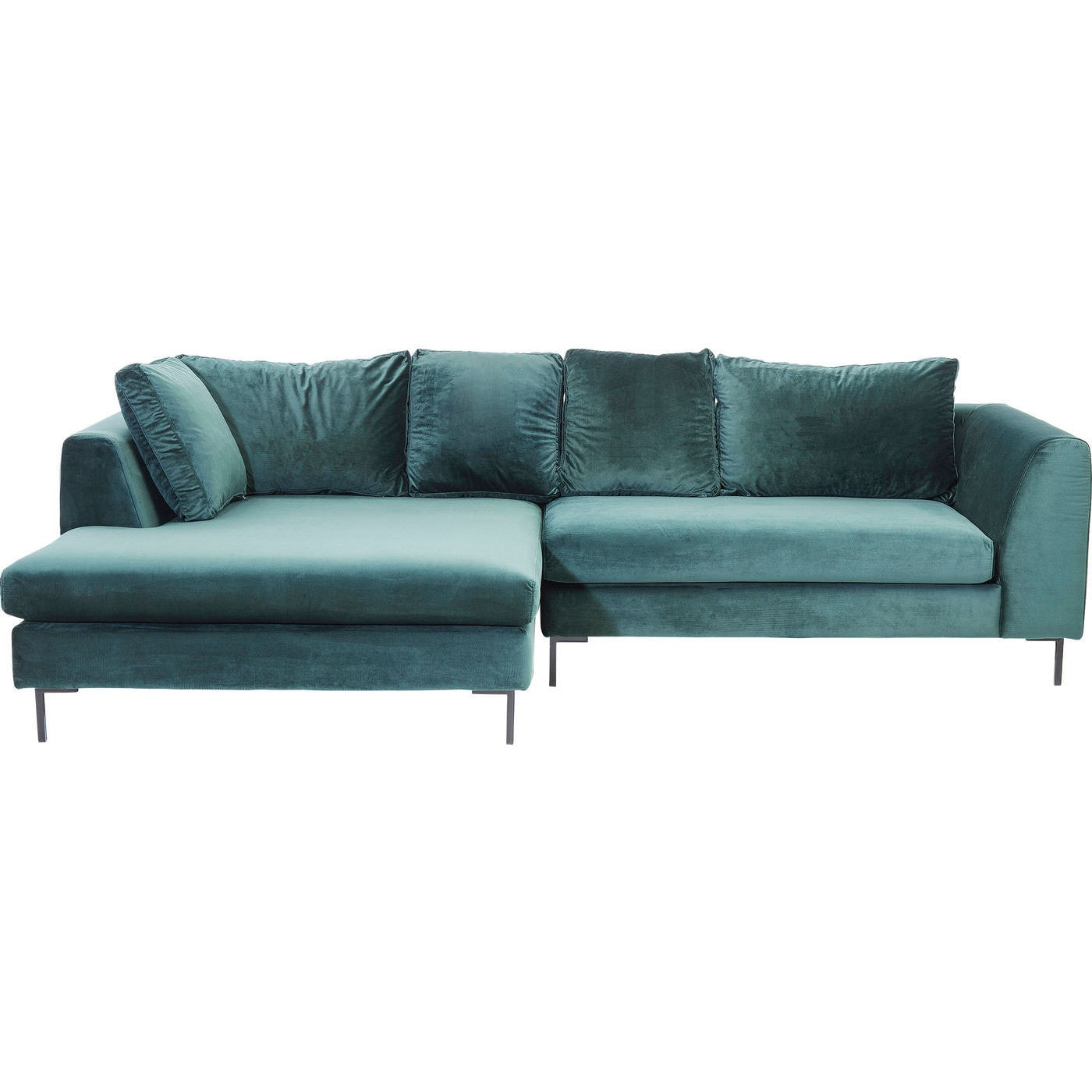 Canapé d'angle Gianna 290cm velours vert Kare Design