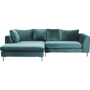 Canapé d'angle Gianna 290cm velours vert Kare Design