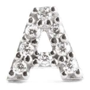 Pendiente Suelto Letter Sparks Plata