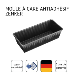 Lot de 2 moules à cake 30,5 cm Zenker Black Metallic