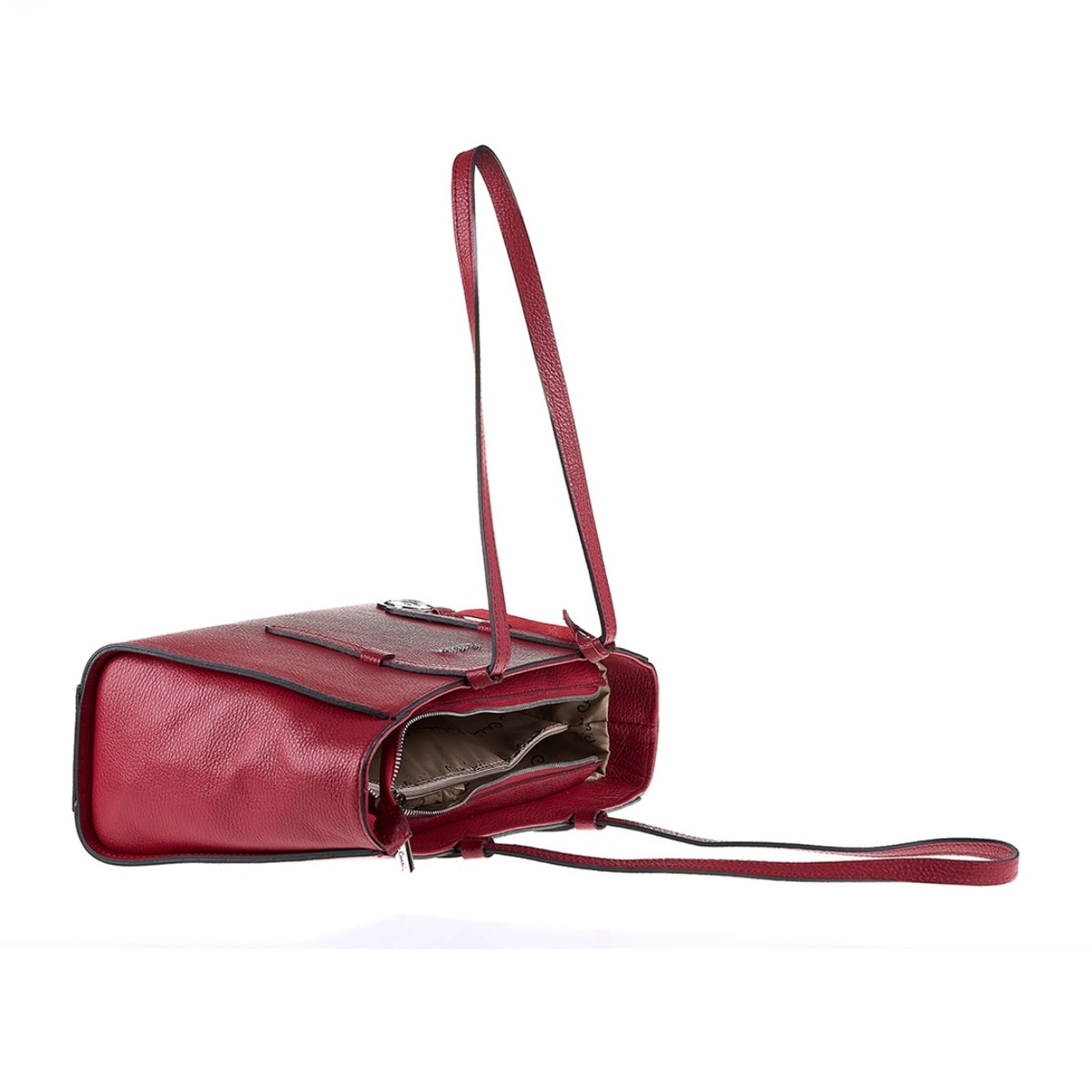 Borsa a mano da donna Made in Italy - Modello Valeria Nova - 100% pelle - 42.0 x 21.5 x 12.5 cm