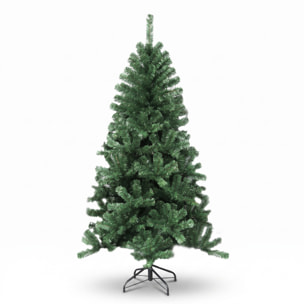 Albero di Natale artificiale in PVC e acciaio - VERDE