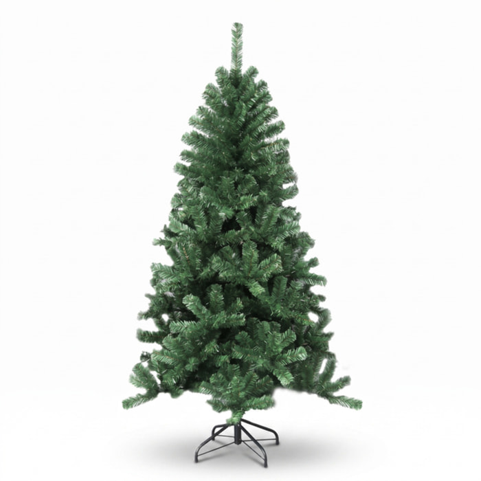 Albero di Natale artificiale in PVC e acciaio - VERDE