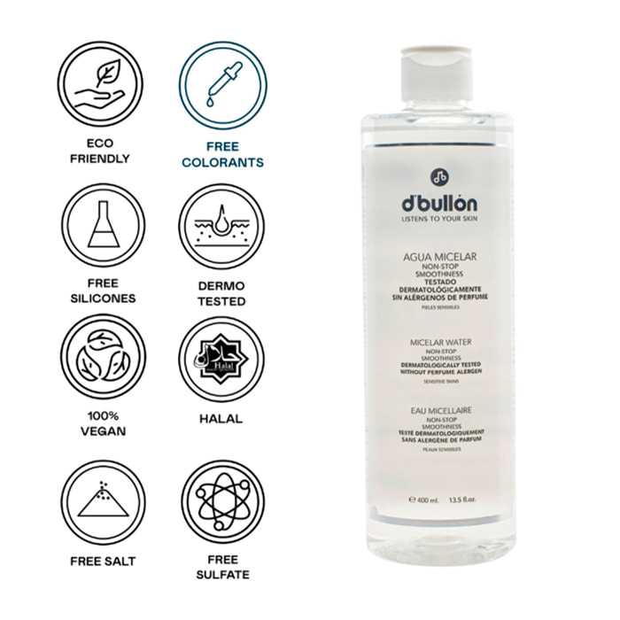 Valquer Agua micelar Bullon Pieles sensibles - 400 ml