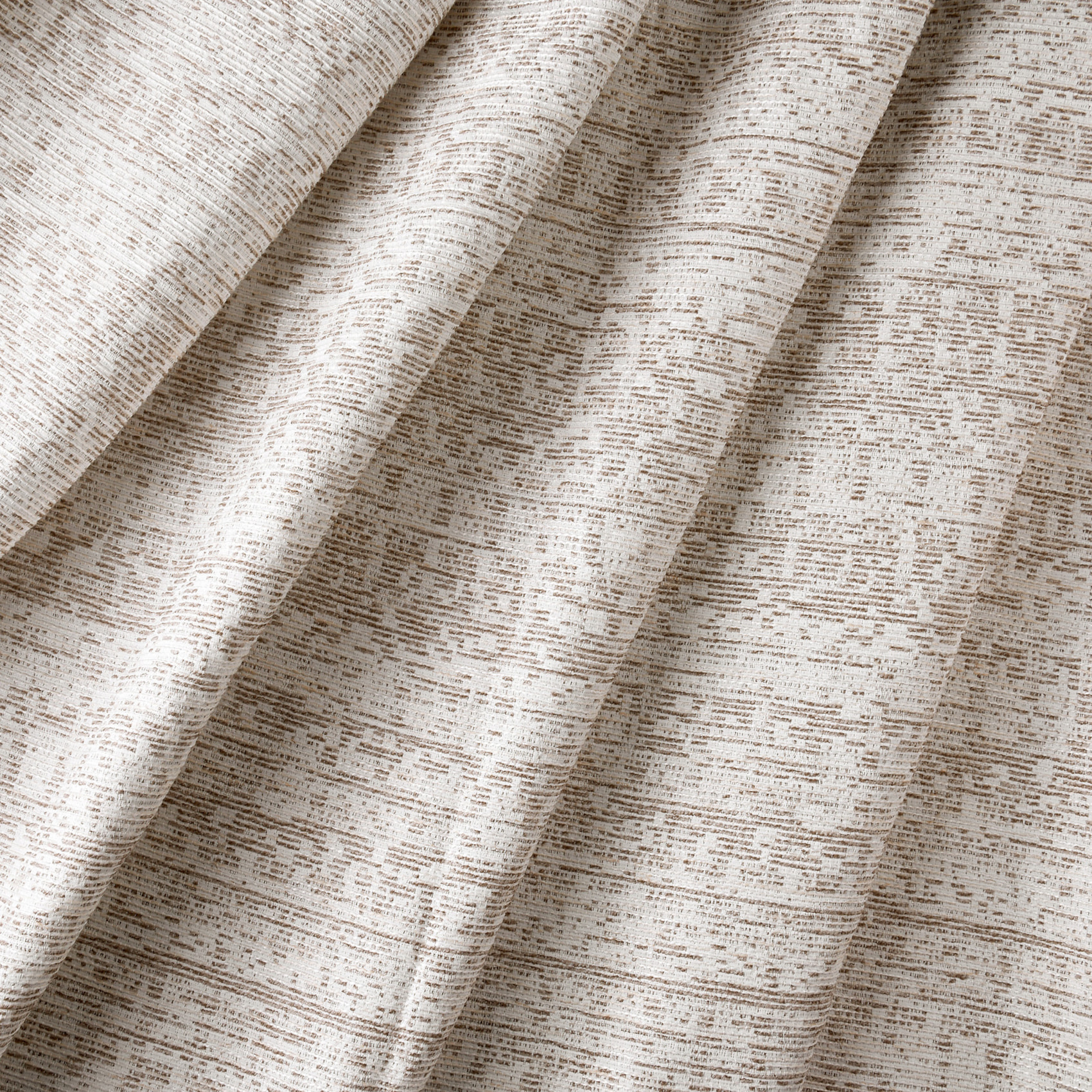 Rideau jacquard texturé inspiration minérale à oeillets - Beige