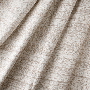 Rideau jacquard texturé inspiration minérale à oeillets - Beige