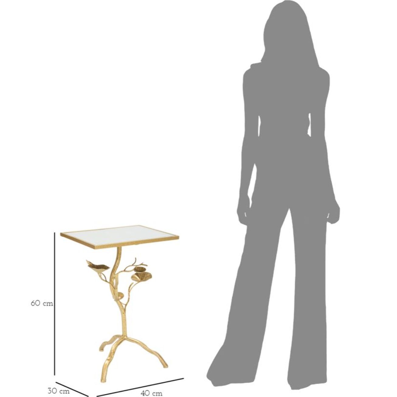 TAVOLINETTO TISTY CHARME 1921 DORATO