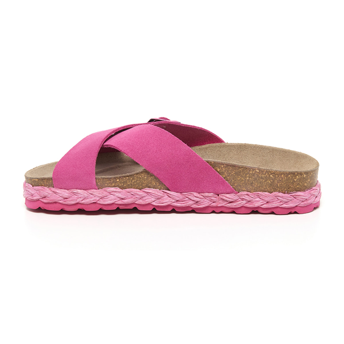 SANDALO CON ZEPPA BILLOWY ROSA