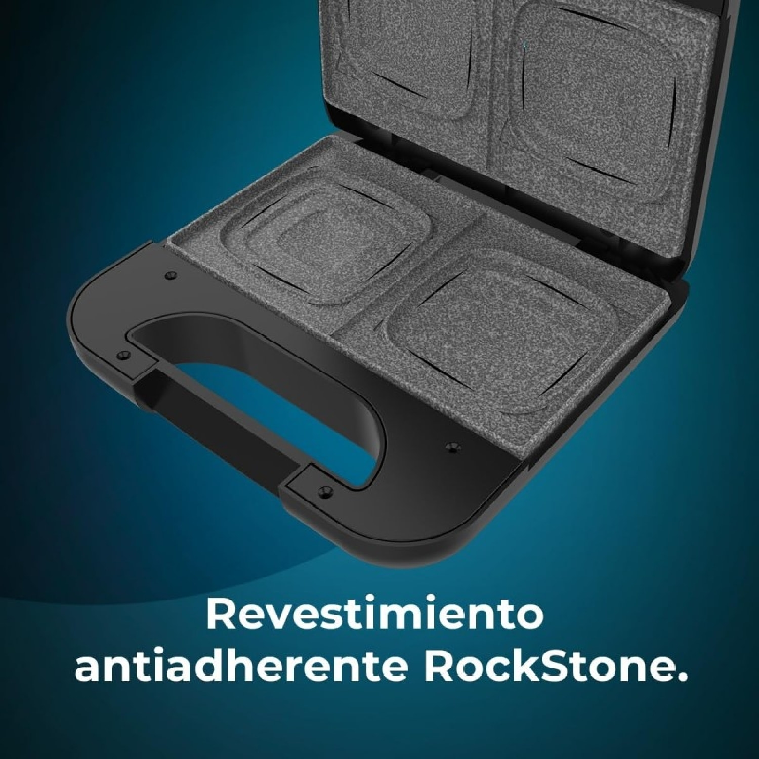 Cecotec Appareil à sandwichs Rock'nToast Square +