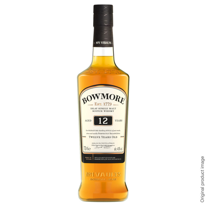 Bowmore 12 ans Islay Single Malt Tourbé Écossais| 40% vol | 70cl