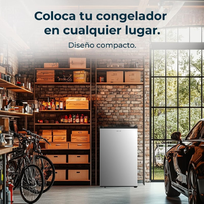 Cecotec Congelatore Bolero CoolMarket TF 87 Inox