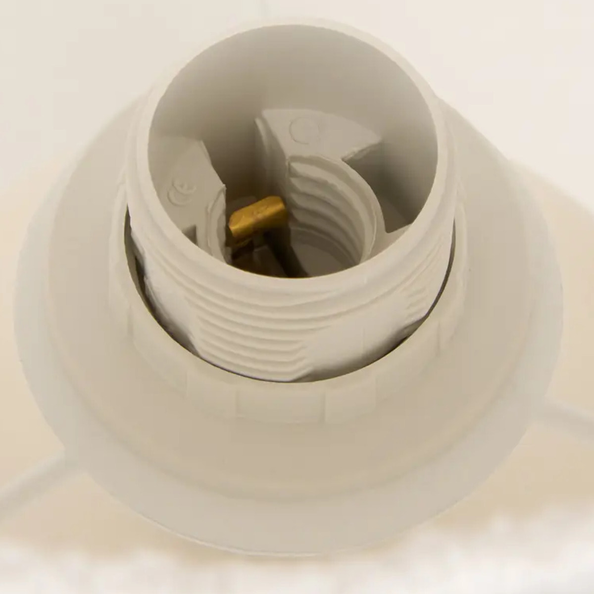 Lampe Kelia cylindrique H.23cm blanc