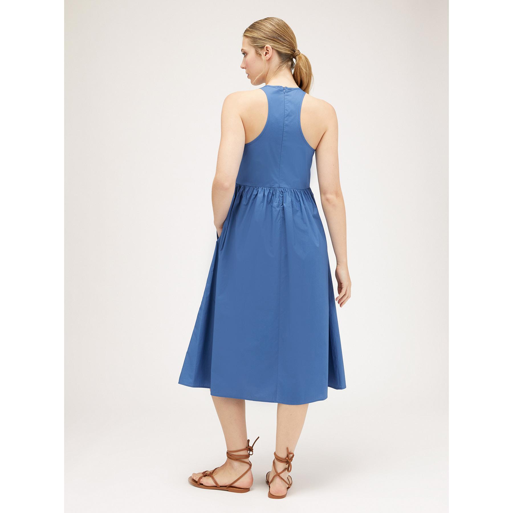 Motivi - Vestido midi de popelina - Azul