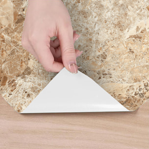 Revêtement sticker sol - MARBRE DE ANCÔNE - Rouleau adhésif Protection Anti-dérapant