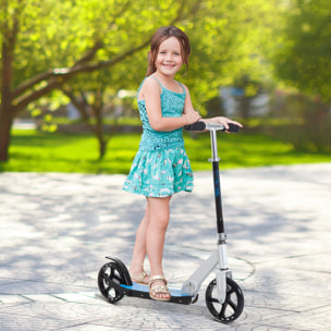 Patinete Para Niños Ligero Aluminio 84x34x86-96 cm Blanco