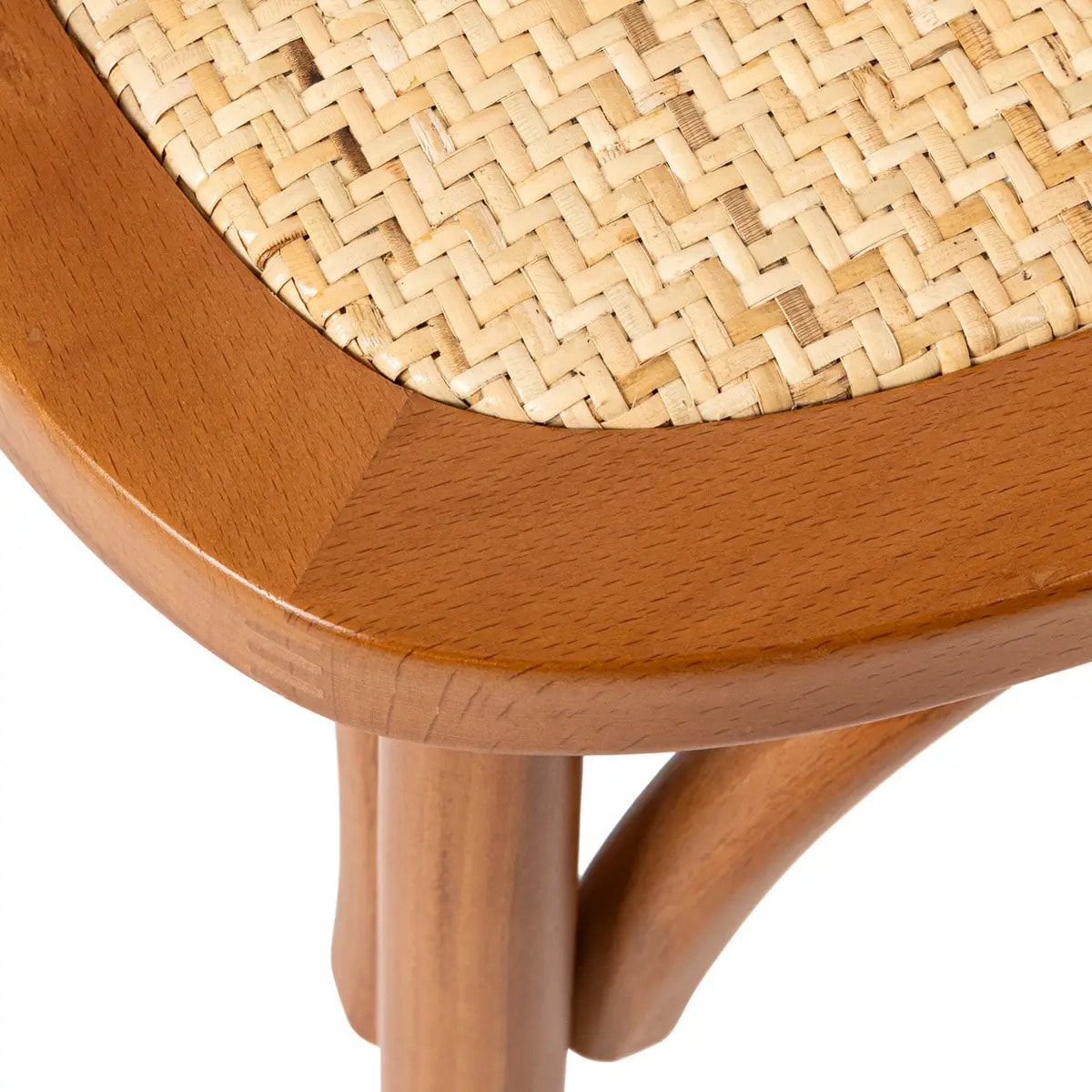 Chaise Isak hêtre marron