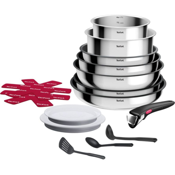 Batterie de cuisine TEFAL Ingenio Cook Eat 15 pcs L881SF04