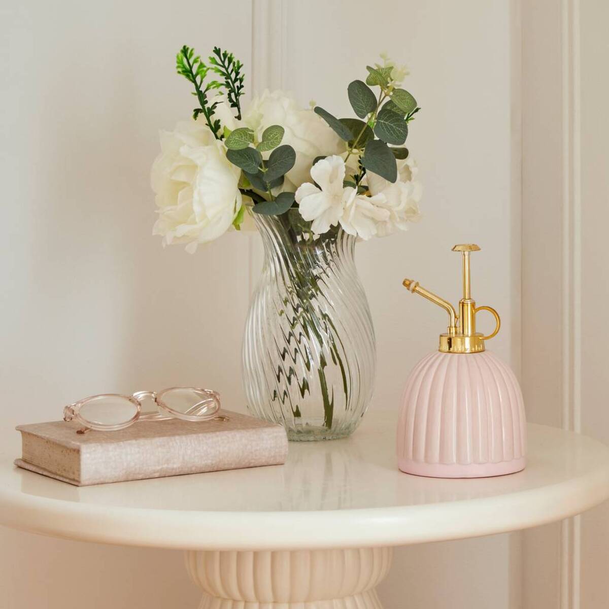 Vase Manel en Verre 12x12x20cm Transparent