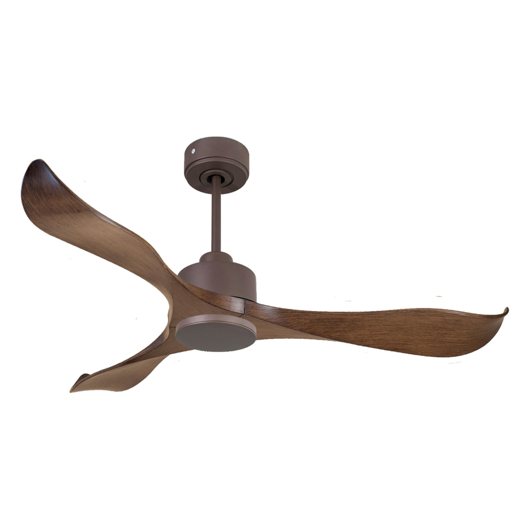 Ventilateur de plafond Réversible  Thermostat Wifi Moteur à courant continu Toits en pente Télécommande Adaptateur 2/3 Lames Hypersilence Mémoire
