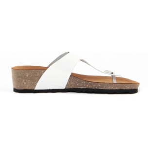 Sandalo flat Donna colore Bianco