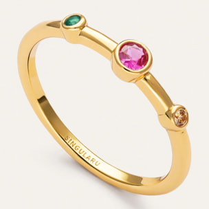 Anillo Leonor Rose Baño Oro