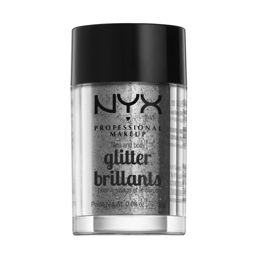 NYX Professional Makeup Paillettes Visage et Corps Face & Body Glitter Silver