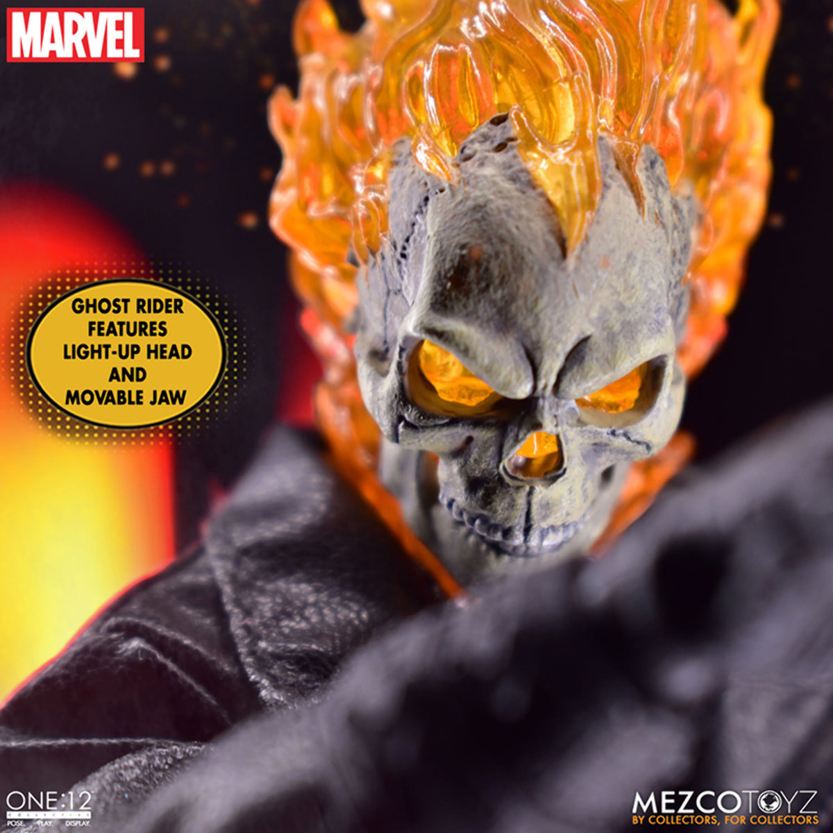 One 12 Coll Ghost Rider & Hell Cycle Set Action Figura Mezco Toys